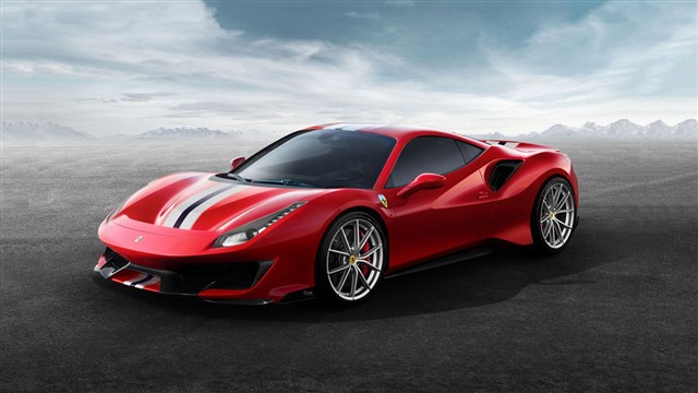 Ferrari 488GTB With a twin-turbo 3.9-liter V-8 located just behind the driver’s seat, the 488GTB generates a sonorous wail and ferocious acceleration all the w...