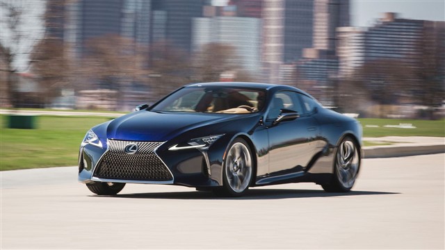 Lexus LC Its sharply angled styling and athletic proportions hint at a serious performance car, and the LC mostly delivers.