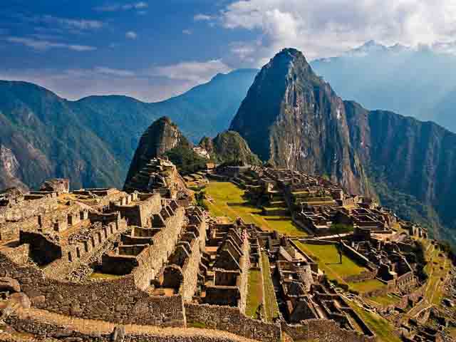 Machu Picchu stands 2,430 m above sea-level, in the middle of a tropical mountain forest, in an extraordinarily beautiful setting. It was probably the...
