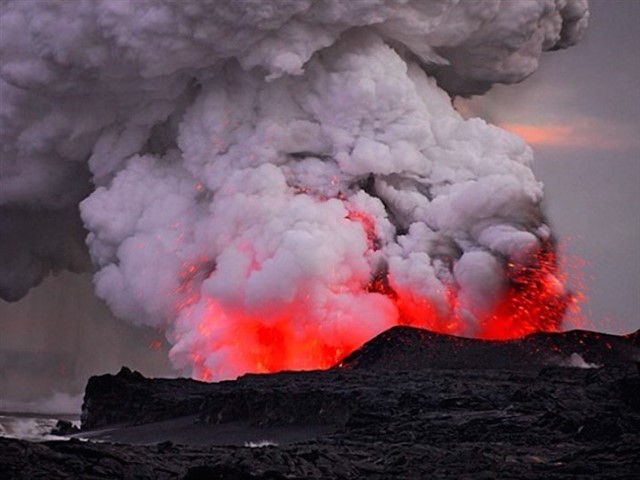 Kilauea Kilauea is the most recent of a series of volcanoes that have created the Hawaiian Archipelago. It is a very low, flat shield volcano, vastly differen...