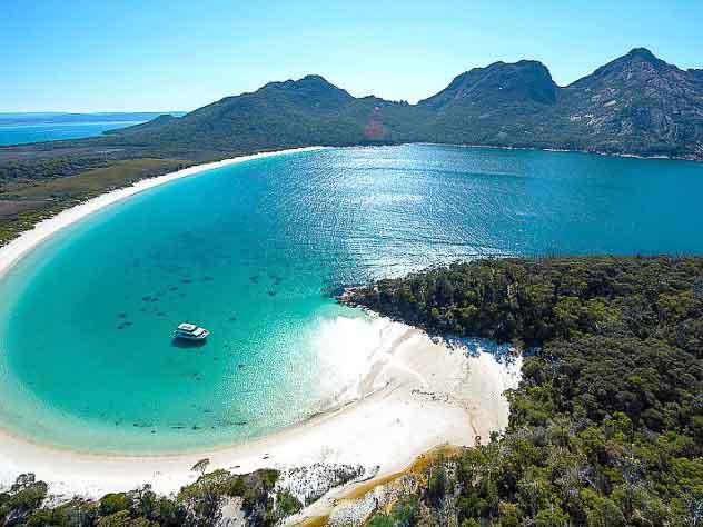 Wineglass Bay, Tasmania Located on Tasmania’s Freycinet Peninsula, this little piece of paradise has been named one of the top 10 beaches in the world. Soak up the dese...