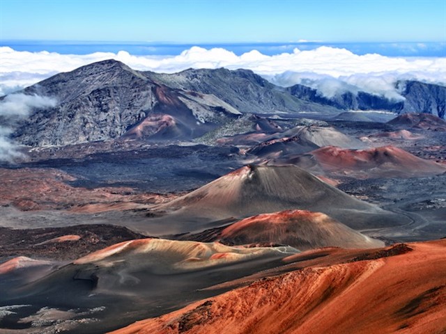 Haleakala is shield volcano that forms more than half of the island of Maui. Also known as the East Maui Volcano, this summit tops more than 10,000 fe...