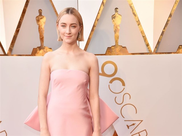 Saoirse Ronan in Calvin Klein by Appointment.