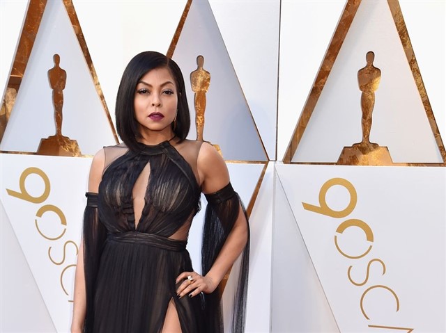 Taraji P. Henson in custom Vera Wang.
