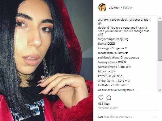 Alia Loren - @alialoren (9.9k followers) Alia Loren is a Rinse FM radio presenter and activist. She often uses her Instagram to raise awareness of social and political problems such as immigr...