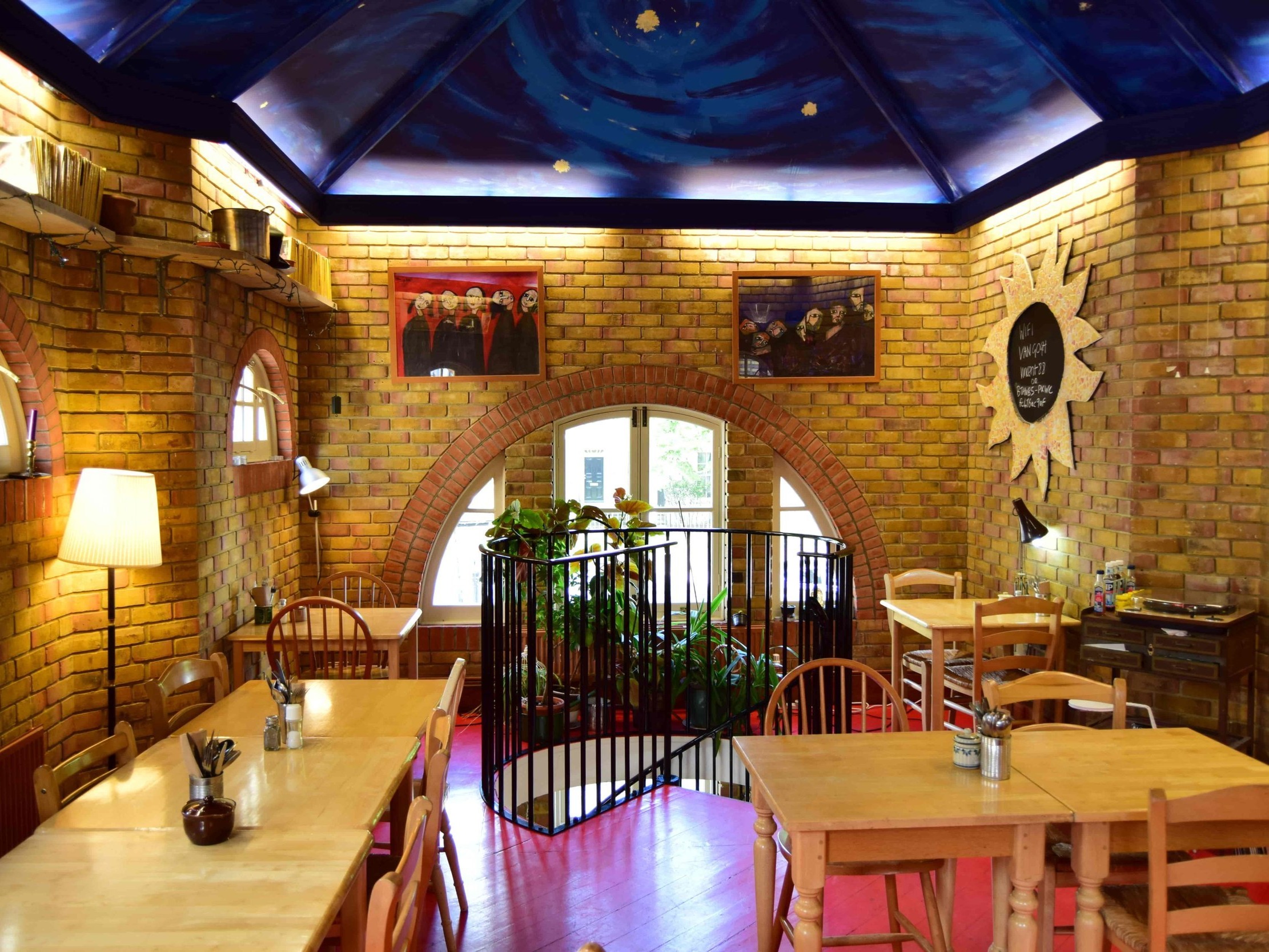 Cafe Van Gogh Situated on Brixton Road, the best thing about Cafe Van Gogh is the sheer diversity of cuisines you can get. From a Full English to Huevos Rancheros, ...