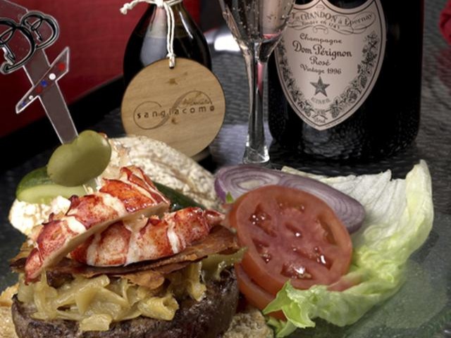 777 Burger $70 or $777 paired with a bottle of Dom Pérignon<br />Le Burger Brassiere, Las Vegas<br /><br />This expensive Kobe beef burger also features M...