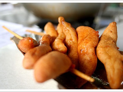 Kikiam Kikiam was originally taken from Chinese cuisine, and authentically consists of minced meat and vegetables. The kikiam used by street food vendors in ...