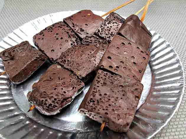 Betamax This is one that’s definitely not for the faint-hearted. Betamax, named after the black tapes of the 70’s it resembles, is grilled coagula...