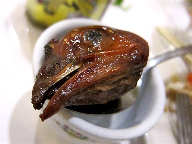 Helmet The name of this next one is quite the giveaway. Helmet, in the Philippine street food scene, refers to grilled chicken heads. See, no part goes to wa...