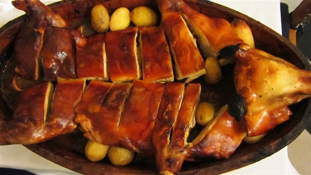Roast Suckling Pig Roast suckling pig is a speciality in some regions of Spain, as well as at Sobrino de Botin, the oldest restaurant in the world according to the Guinn...