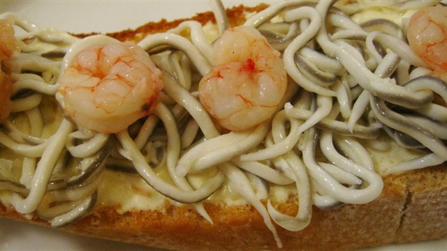 Angulas You might have seen these spaghetti-style wriggly worms in food markets and tapas bars across Spain. They are, in fact, baby eels that have been skinn...