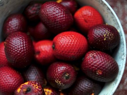 Aguaje Another nutrient-rich Amazonian superfood, aguaje is absolutely packed with vitamins: three times as much Vitamin A as a carrot, high Vitamin C conten...