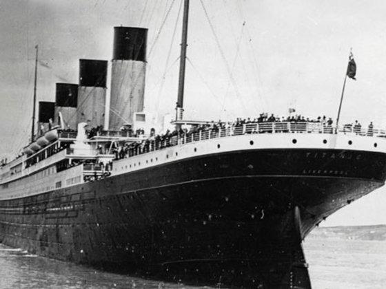 1912 The Titanic sank