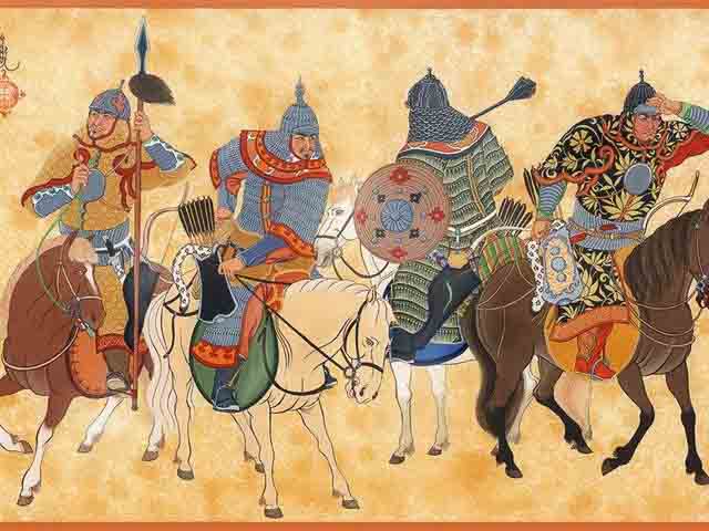 The Mongol Empire existed during the 13th and 14th centuries and was the largest contiguous land empire in history.