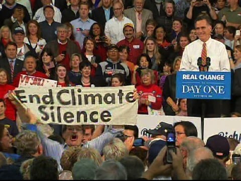 Romney on Climate Change Mitt Romney has a difficult relationship with the thorny issue of climate change, with attacks on his flippant remarks about rising sea levels. But th...