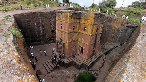 Rock Churches Of Lalibela In a mountainous region in the heart of Ethiopia, some 645 km from Addis Ababa, eleven medieval monolithic churches were carved out of rock. Their bui...