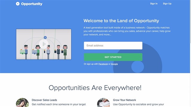 Opportunity is a business network built around a lead generation tool that connects you to other professionals who could bring you leads, sales, and c...
