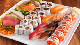 Sushi (ã™ã—, å¯¿å¸, é®¨, pronounced [sÉ¯êœœÉ•i] or [sÉ¯É•iêœœ]) is a Japanese dish of specially prepared vinegared...