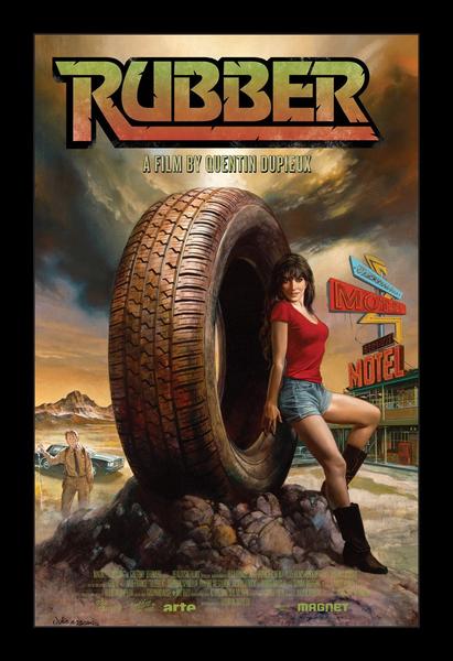 Rubber Nope, this is not a silly comedy like Flubber. Rubber actually follows a bloodthirsty tire that has a crush on a real human woman–no, we didn&rs...